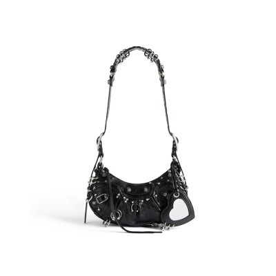BALENCIAGA WOMEN'S LE CAGOLE SHOULDER BAG XS IN BLACK 671309210G81000 (25.9*16*9.9cm)